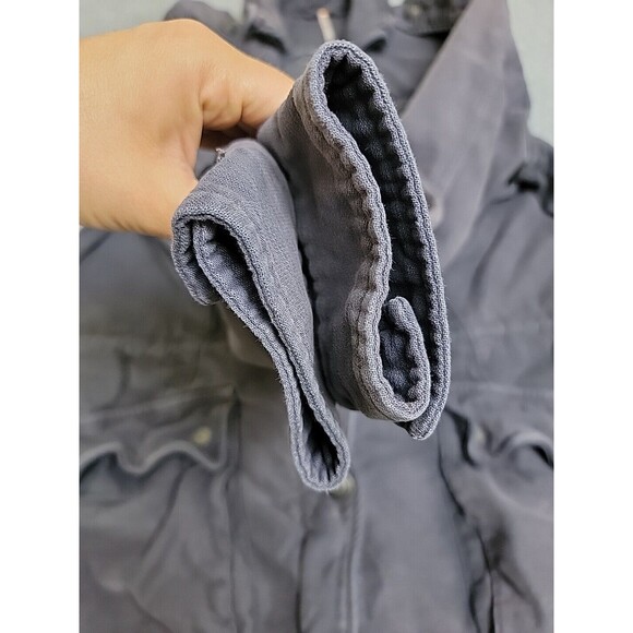 Free People Field Jacket Womens XS Gray Patch Pockets Button Utility Cotton Boho - Picture 6 of 12